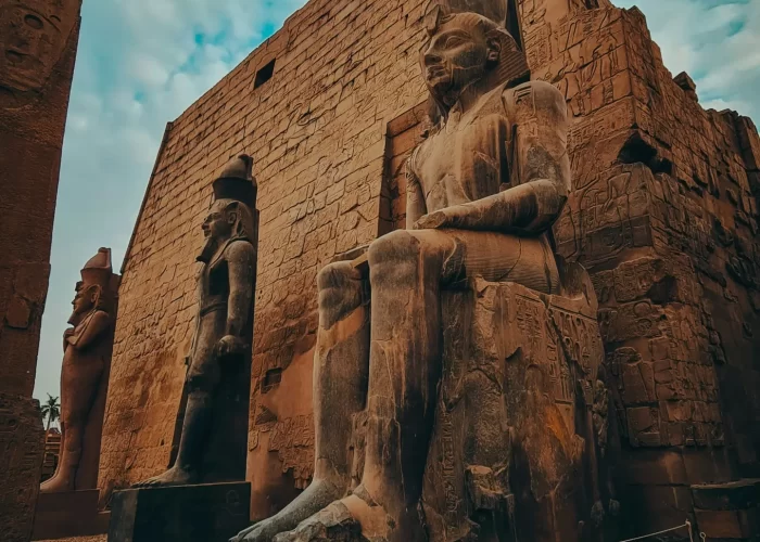 Excursión al Templo de Karnak y Luxor: Templo de Luxor en Egipto, santuario faraónico a orillas del Nilo y uno de los monumentos más emblemáticos de Luxor