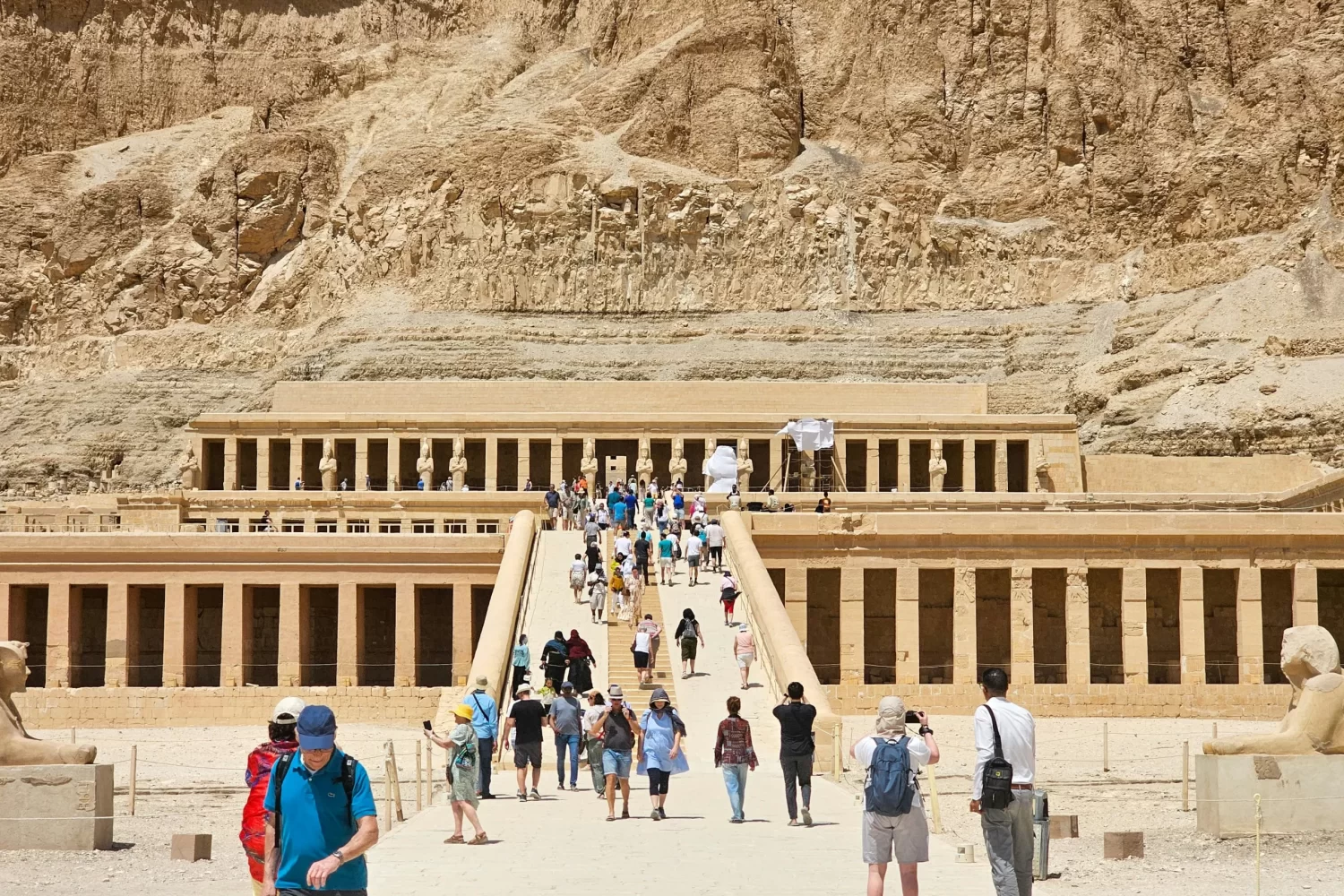 Viaje a Egipto Magnífico y Mar Rojo: 11 Días – Templo de Hatshepsut en la Orilla Occidental de Luxor.