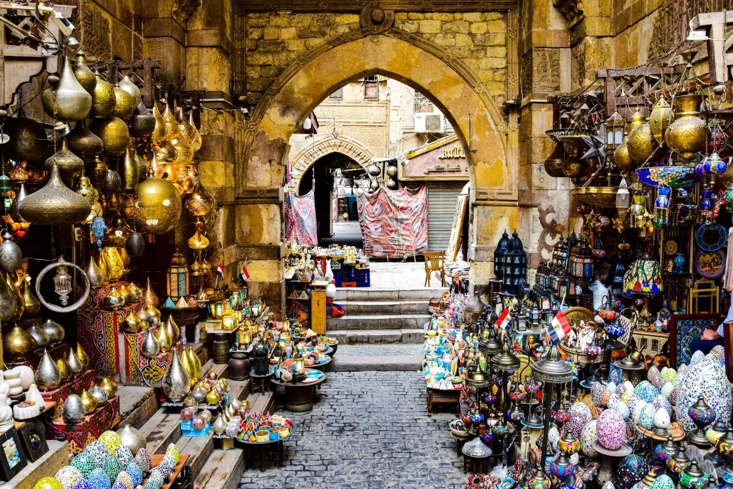 Tour a El Cairo desde Hurgada Por Un día: Bazar tradicional de Jan El Jalili en El Cairo, Egipto