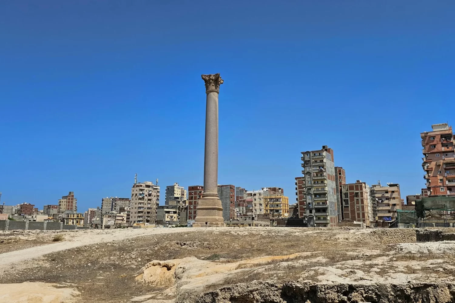 Excursión a Alejandría y El Cairo desde El Gouna en 2 Días Pilar de Pompeyo en Alejandría