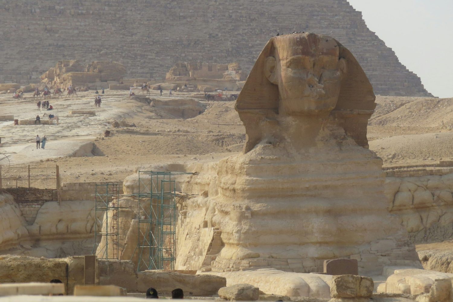 Excursión a Luxor y El Cairo desde Makadi en 2 Días: imponente Gran Esfinge de Guiza, símbolo faraónico de Egipto