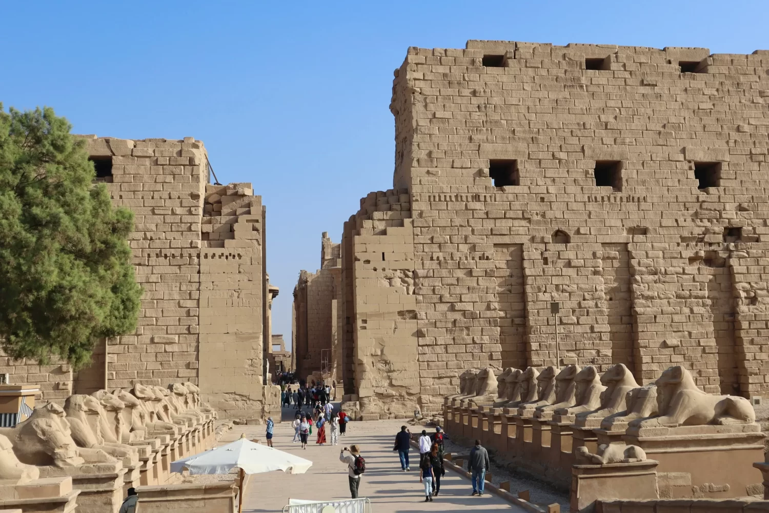 Crucero por el Nilo de Esmeralda: Vista panorámica del Templo de Karnak