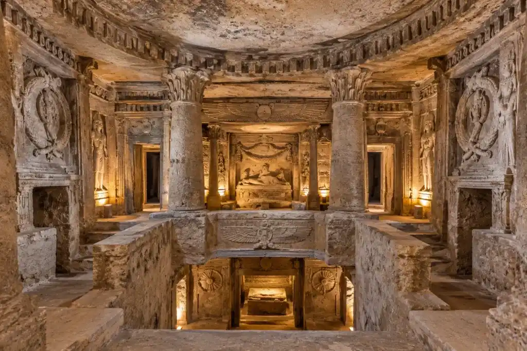 Arquitectura de las catacumbas de Kom El-Shoqafa