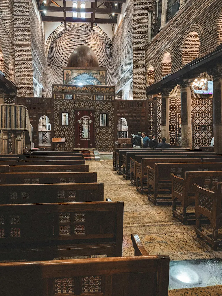 La Iglesia de la Virgen María en Maadi junto al río Nilo en El Cairo, lugar histórico de la Sagrada Familia en Egipto