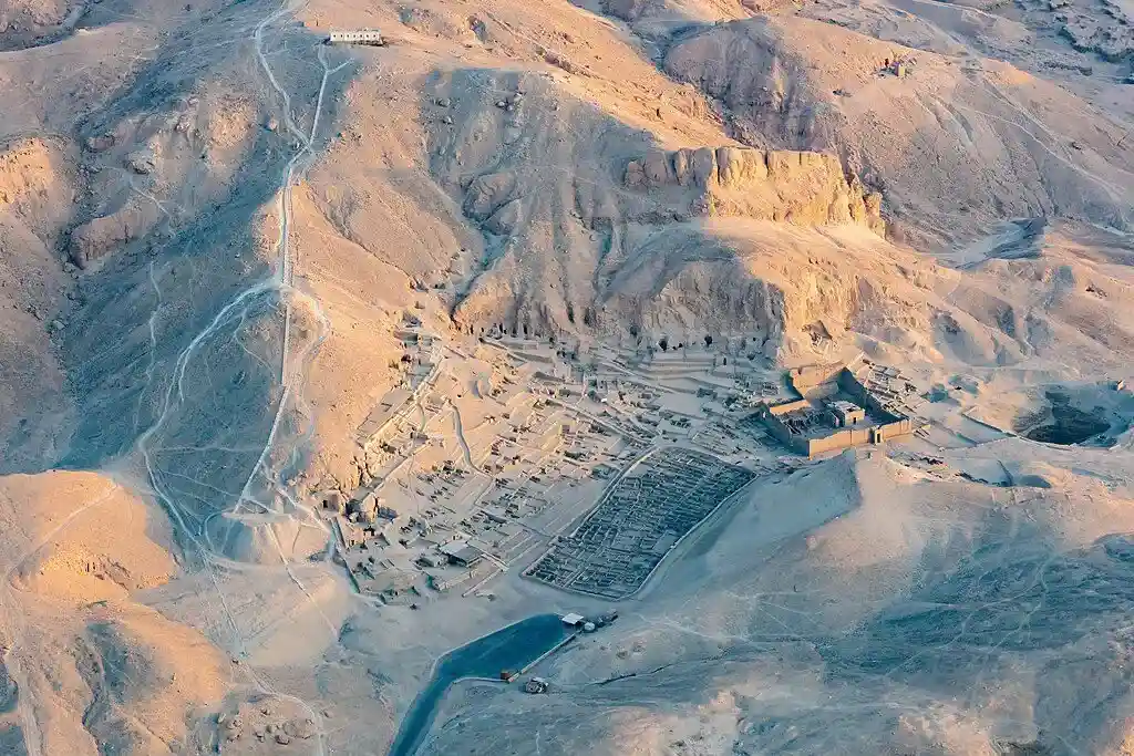 Deir el-Medina near the Valley of the Kings in Luxor, Egypt