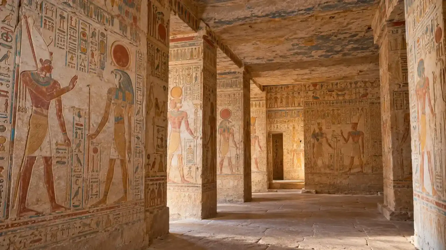 El Templo de Amada en Asuán, vista exterior mostrando su arquitectura histórica en Nubia