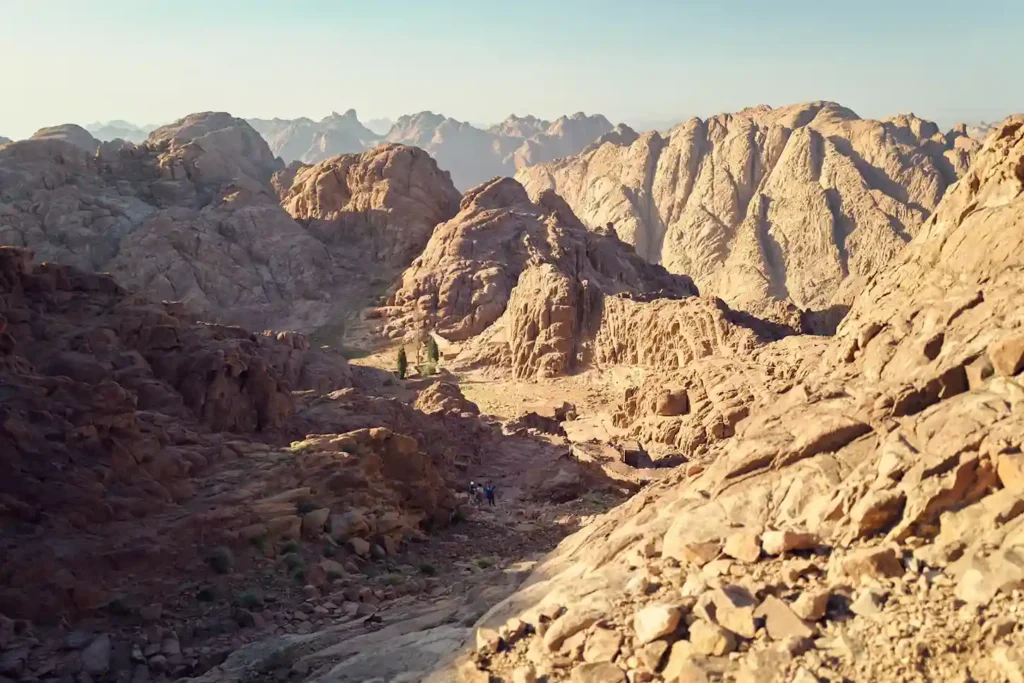 Senderismo en las montañas de Santa Catalina, Egipto